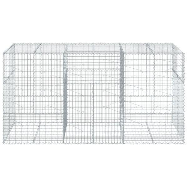 Galvanoitu kivikori katolla Nena 300x100x150cm (rauta)