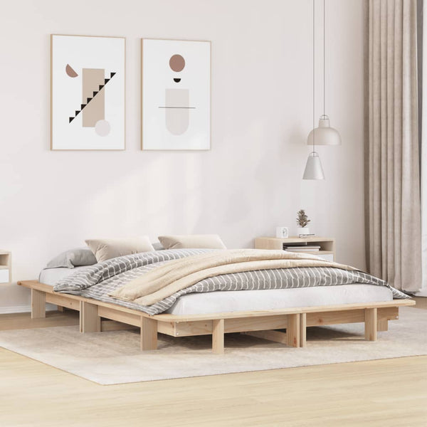 Bett mit Matratze Bujorul 120x200cm (Kiefer)