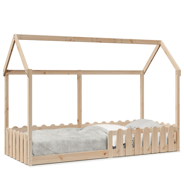 Kinderhausbettgestell Luigia 80x200cm (Kiefer)