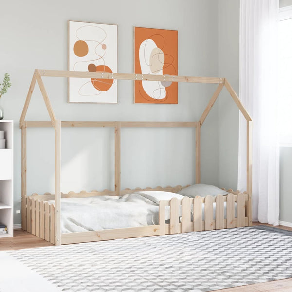 Lasten talonmuotoinen sängynrunko Luigia 90x190cm (mänty)