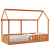 Wachsbraunes Kinderbettgestell in Hausform Luigia 90x190cm (Kiefer)