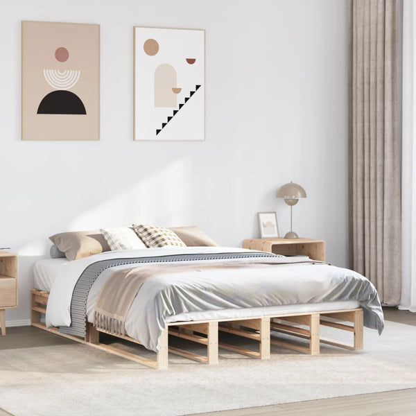 Bett ohne Matratze Miridel 120x190cm (Kiefer)