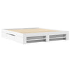 Bettgestell Eonica 200x200cm, weiß (Holz)