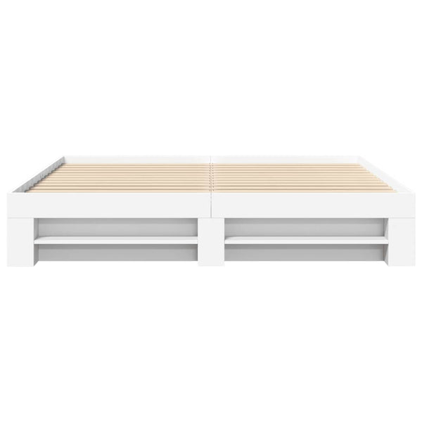 Bettgestell Eonica 200x200cm, weiß (Holz)