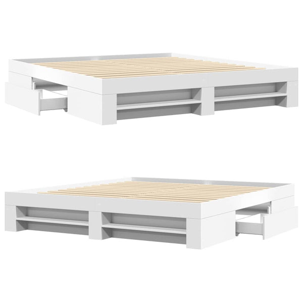 Bettgestell Eonica weiß 180x200cm (Holz)