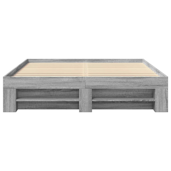 Graues Bettgestell Eonica 160x200cm (Holz)
