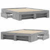 Graues Bettgestell Eonica 160x200cm (Holz)