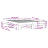 Graues Bettgestell Eonica 160x200cm (Holz)