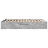Betongrauer Bettrahmen Eonica 150x200cm (Holz)