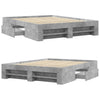 Betongrauer Bettrahmen Eonica 150x200cm (Holz)