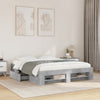 Betongrauer Bettrahmen Eonica 150x200cm (Holz)