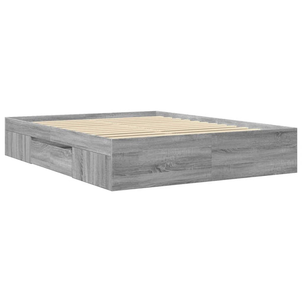 Graues Bettgestell Eonica 150x200cm (Holz)