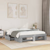 Graues Bettgestell Eonica 150x200cm (Holz)