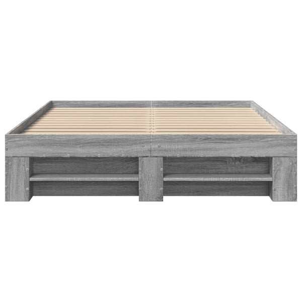 Graues Bettgestell Eonica 120x200cm (Holz)