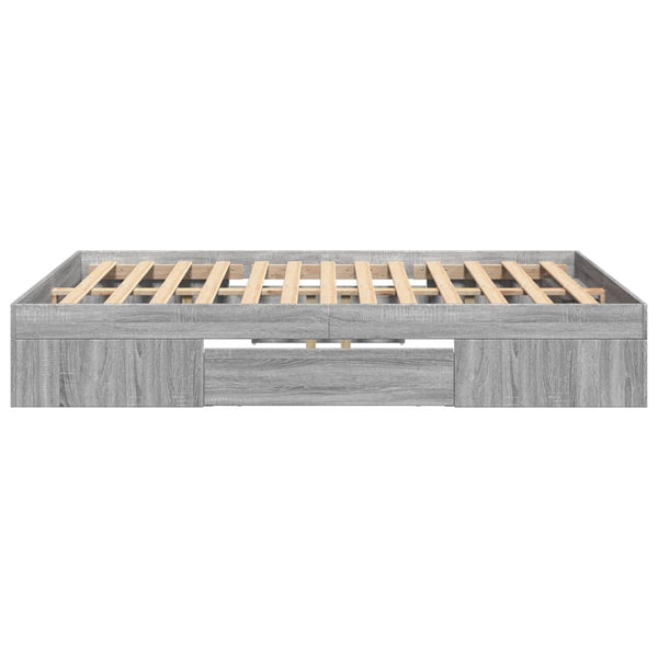 Graues Bettgestell Eonica 120x200cm (Holz)