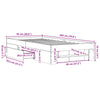 Bettgestell Eonica 90x200cm, weiß (Holz)