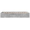Bettgestell Eonica 90x200cm (Holz), betongrau