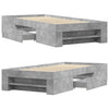 Bettgestell Eonica 90x200cm (Holz), betongrau
