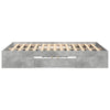 Bettgestell Eonica 140x190cm (Holz), Betongrau