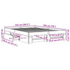 Bettgestell Eonica 140x190cm (Holz), Betongrau