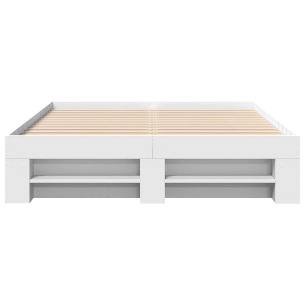 Bettgestell Eonica 135x190cm (Holz), weiß