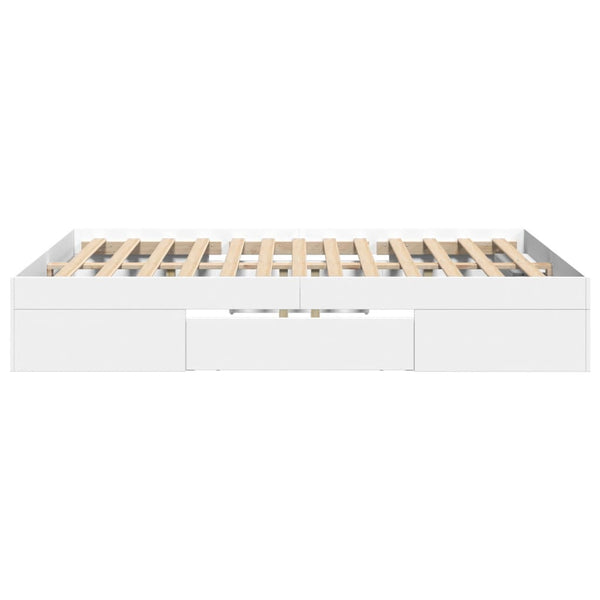 Bettgestell Eonica 135x190cm (Holz), weiß