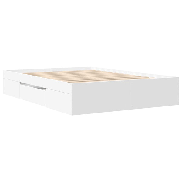 Bettgestell Eonica 135x190cm (Holz), weiß