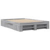 Graues Bettgestell Eonica 135x190cm (Holz)