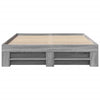 Graues Bettgestell Eonica 135x190cm (Holz)