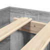 Graues Bettgestell Eonica 135x190cm (Holz)