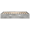 Bettgestell Eonica 120x190cm Betongrau (Holz)