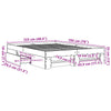 Bettgestell Eonica 120x190cm Betongrau (Holz)