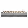 Graues Bettgestell Hristudora 200x200cm (Holz)