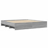 Graues Bettgestell Hristudora 200x200cm (Holz)