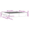 Graues Bettgestell Hristudora 200x200cm (Holz)