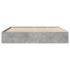 Betongrauer Bettrahmen Hristudora 180x200cm (Holz)