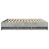 Betongrauer Bettrahmen Hristudora 180x200cm (Holz)