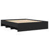 Schwarzes Bettgestell Hristudora 160x200cm (Holz)