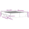 Schwarzes Bettgestell Hristudora 160x200cm (Holz)