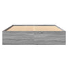 Graues Bettgestell Hristudora 160x200cm (Holz)