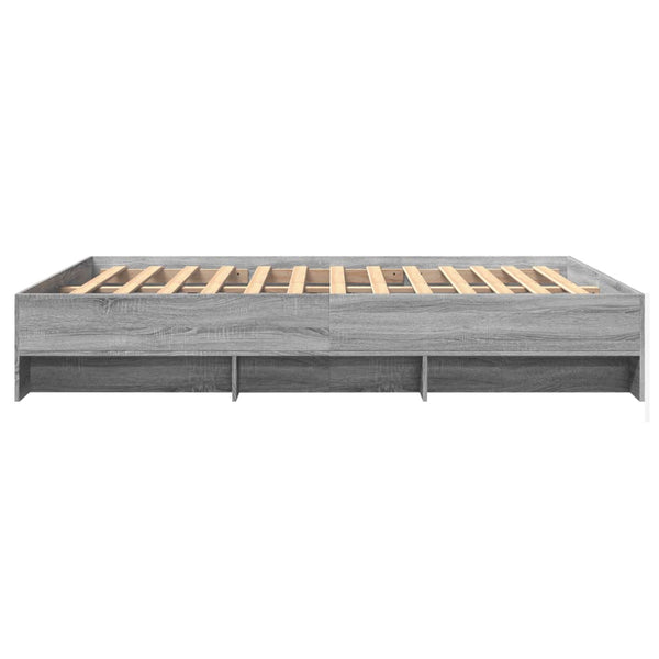 Graues Bettgestell Hristudora 160x200cm (Holz)
