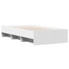 Weißes Bettgestell Hristudora 100x200cm (Holz)