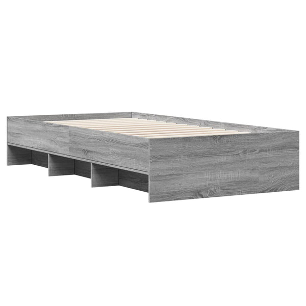 Graues Bettgestell Hristudora 100x200cm (Holz)