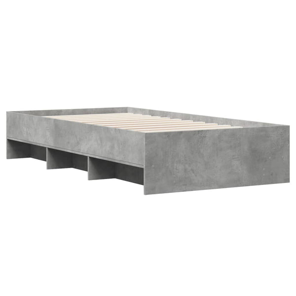 Bettgestell Hristudora 90x200cm (Holz) Betongrau