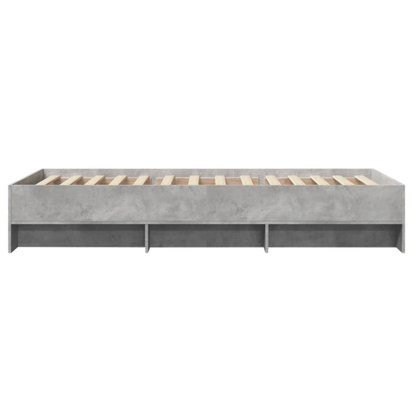 Bettgestell Hristudora 90x200cm (Holz) Betongrau