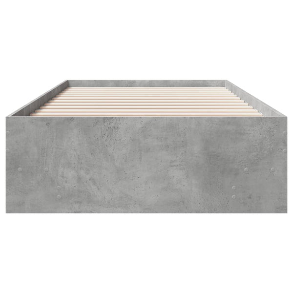Graues Bettgestell Hristudora 90x200cm (Holz)
