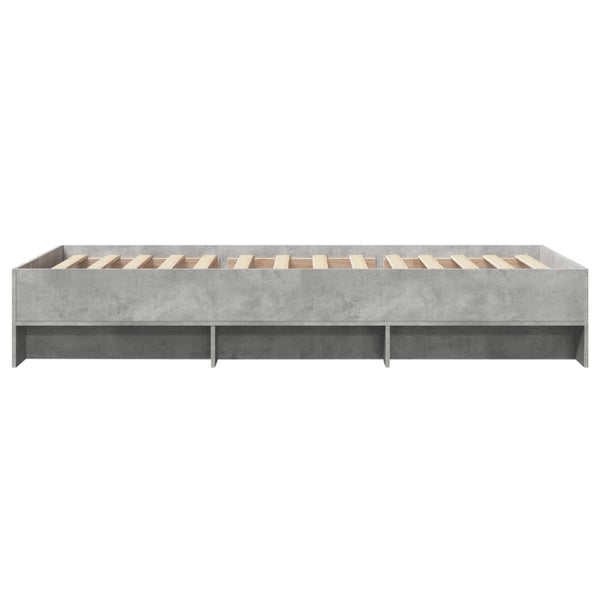 Graues Bettgestell Hristudora 90x200cm (Holz)