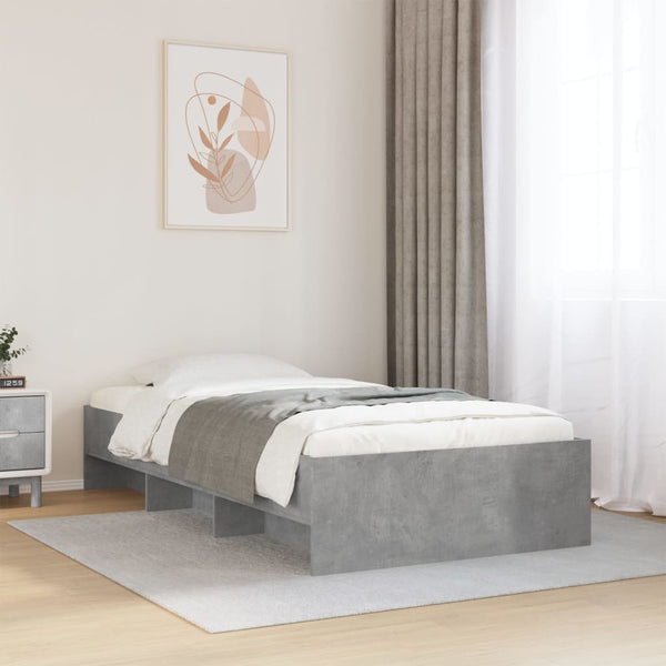 Graues Bettgestell Hristudora 90x200cm (Holz)