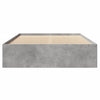 Betongraues Bettgestell Hristudora 140x190cm (Holz)