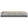 Betongraues Bettgestell Hristudora 140x190cm (Holz)